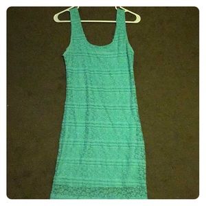 Teal Lace Dress